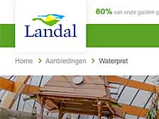 Landal verandert logo op website, GreenParks is weg