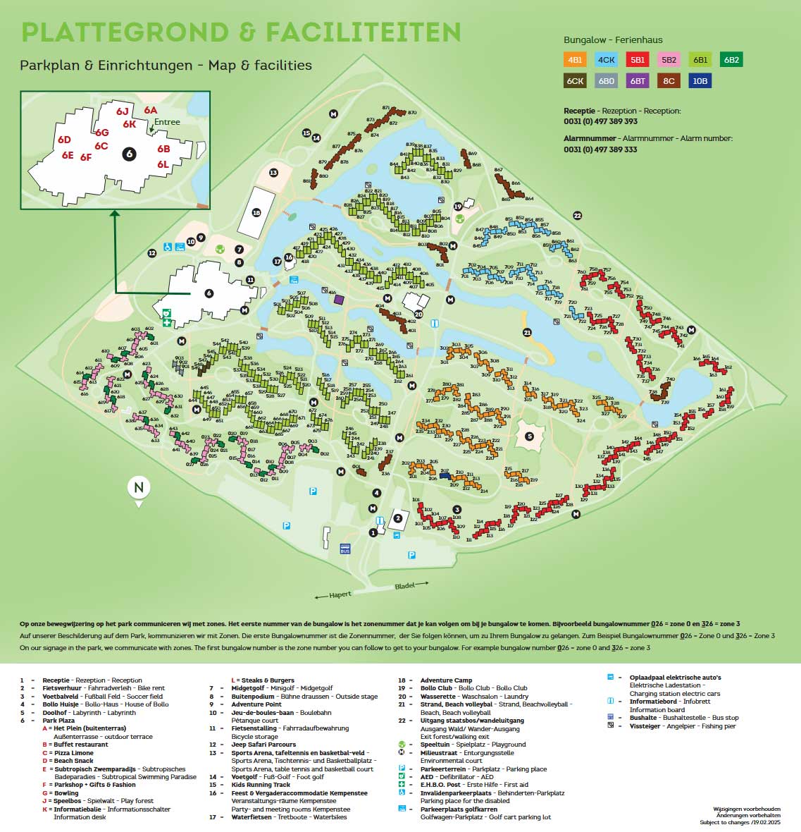Plattegrond Landal Vakantiepark Het Vennenbos