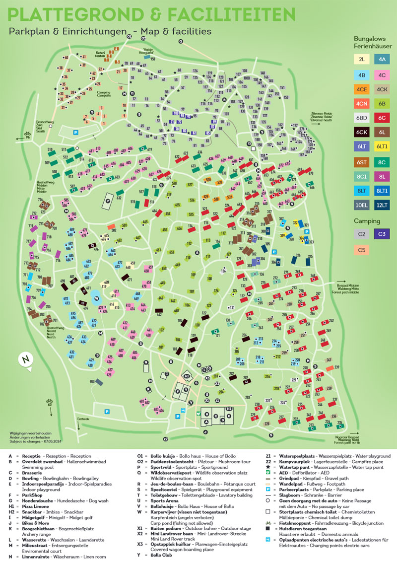Plattegrond Landal Vakantiepark Coldenhove