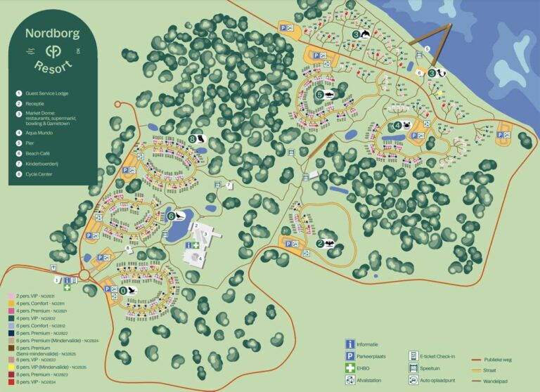 Plattegrond Center Parcs Nordborg Resort