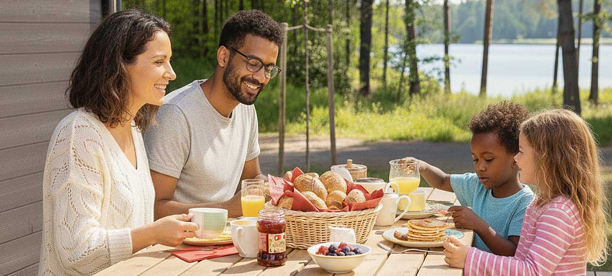 © Foto: vakantieparkmagazine.nl - Bij Center Parcs Het Meerdal kun je een keuze maken uit verschillende ontbijtpakketten. Wil je veel goedkoper uit zijn? Overweeg dan zelf je ontbijtproducten te kopen bij de Food Store op het park of supermarkt vlakbij het park.