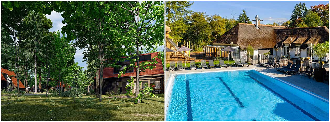 © Foto: Landal - Buytenplaets Rhenen is een nieuw park met moderne accommodaties en diverse faciliteiten zoals een buitenzwembad.